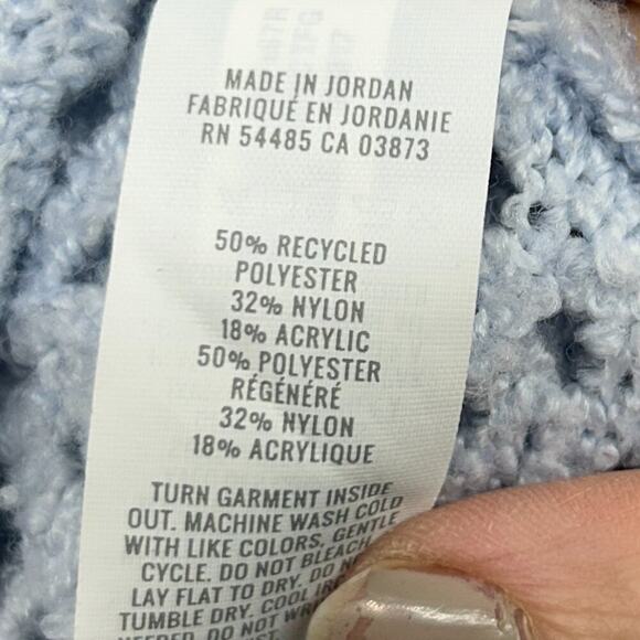 Aerie Baby Blue V-Neck Cozy Pullover Oversized Knit Sweater Small - Picture 7 of 7